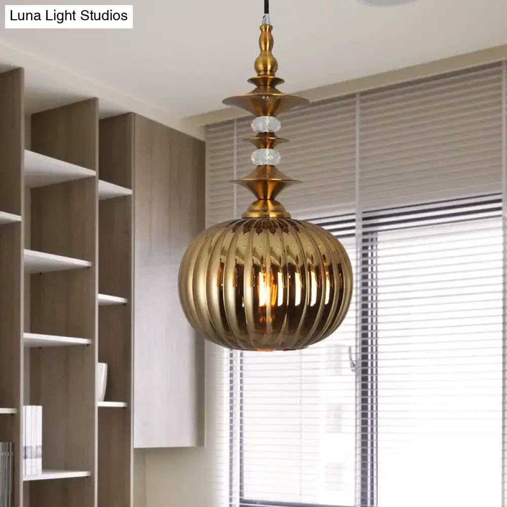 Chrome Copper Pendant Light