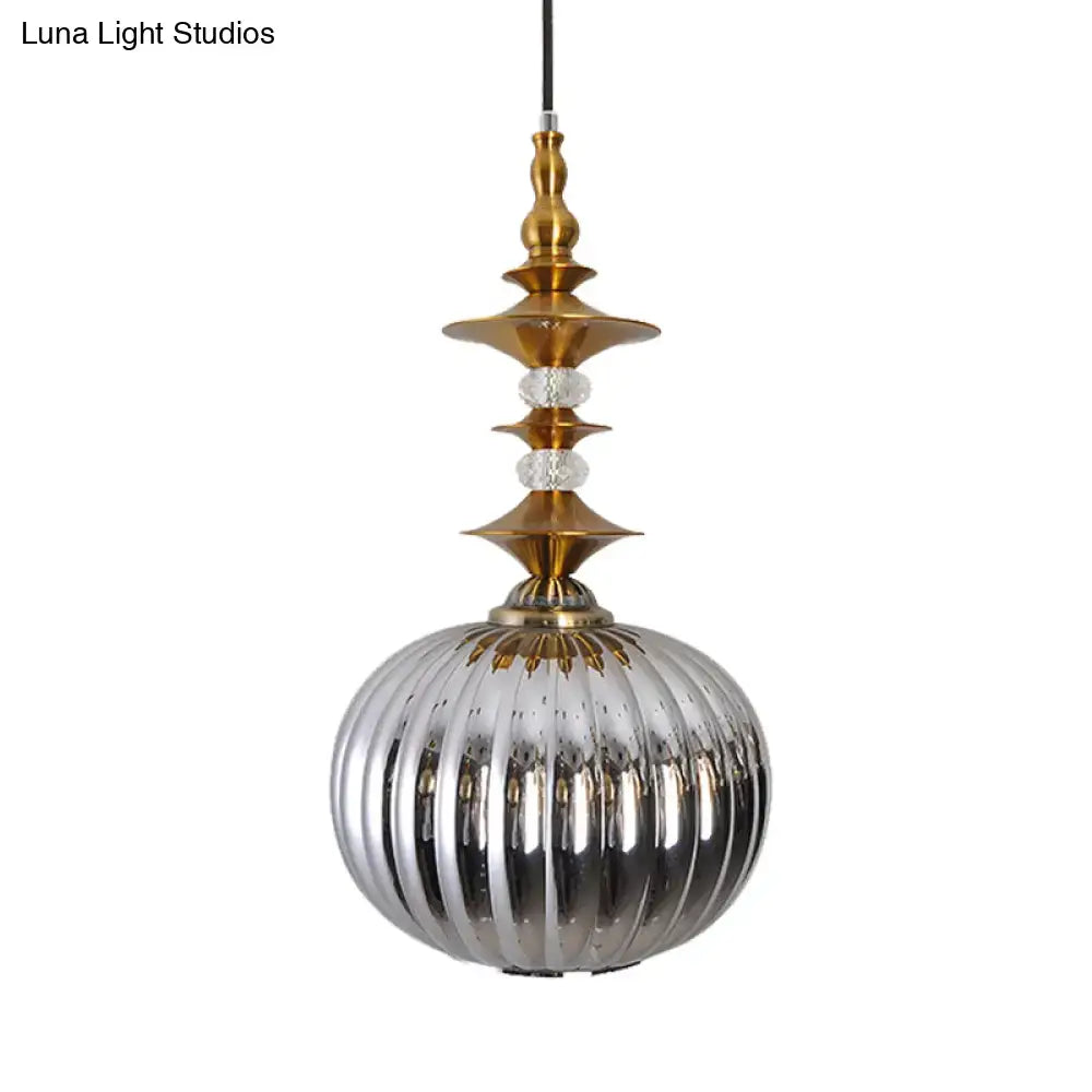Chrome Copper Pendant Light