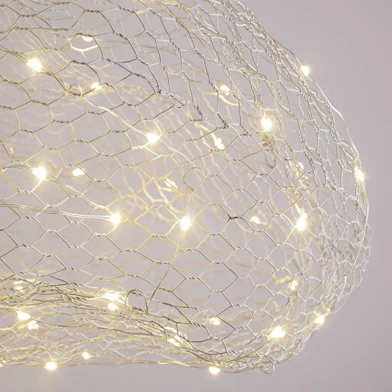 Gold Mesh Cloud Chandelier