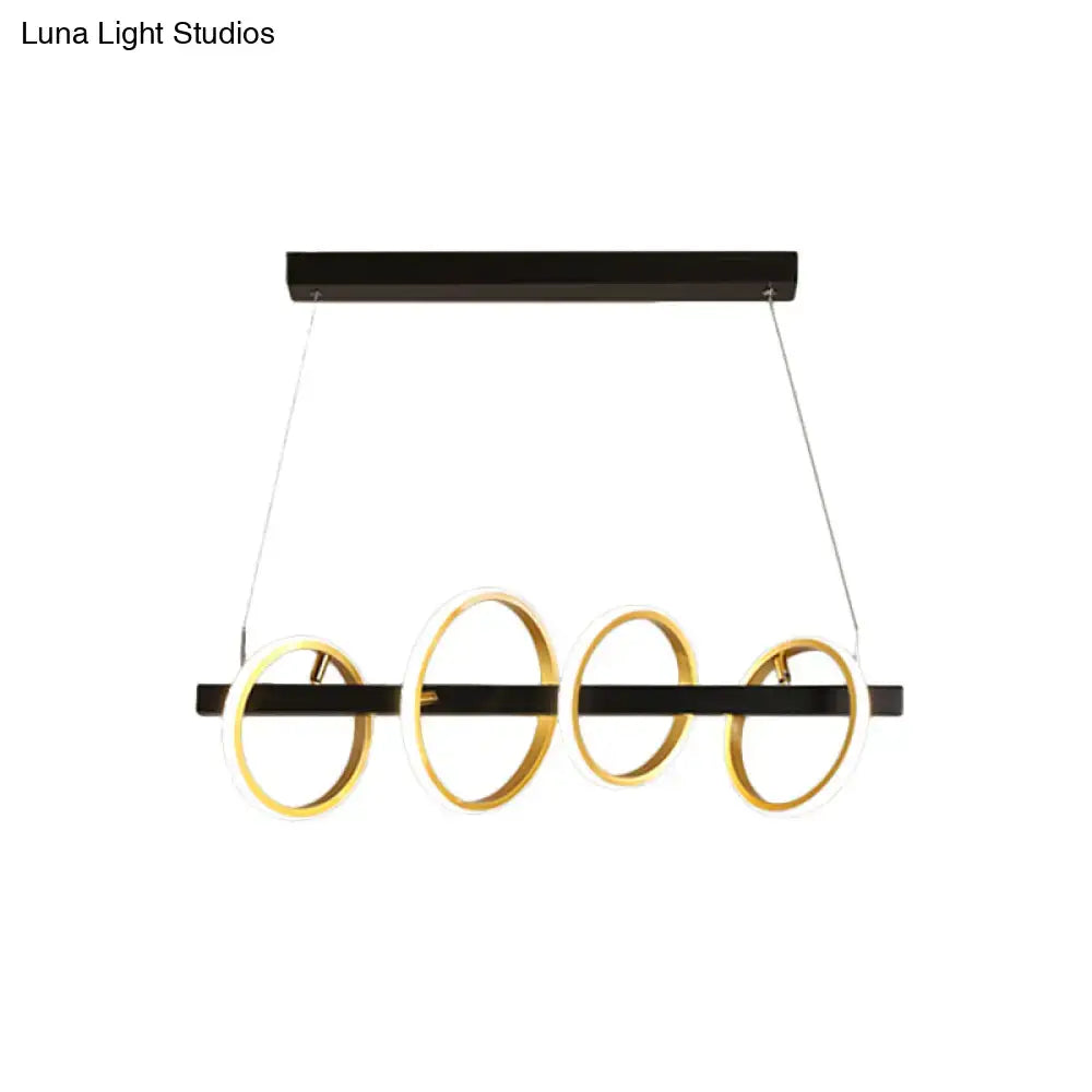 Gold Circle Pendant Light