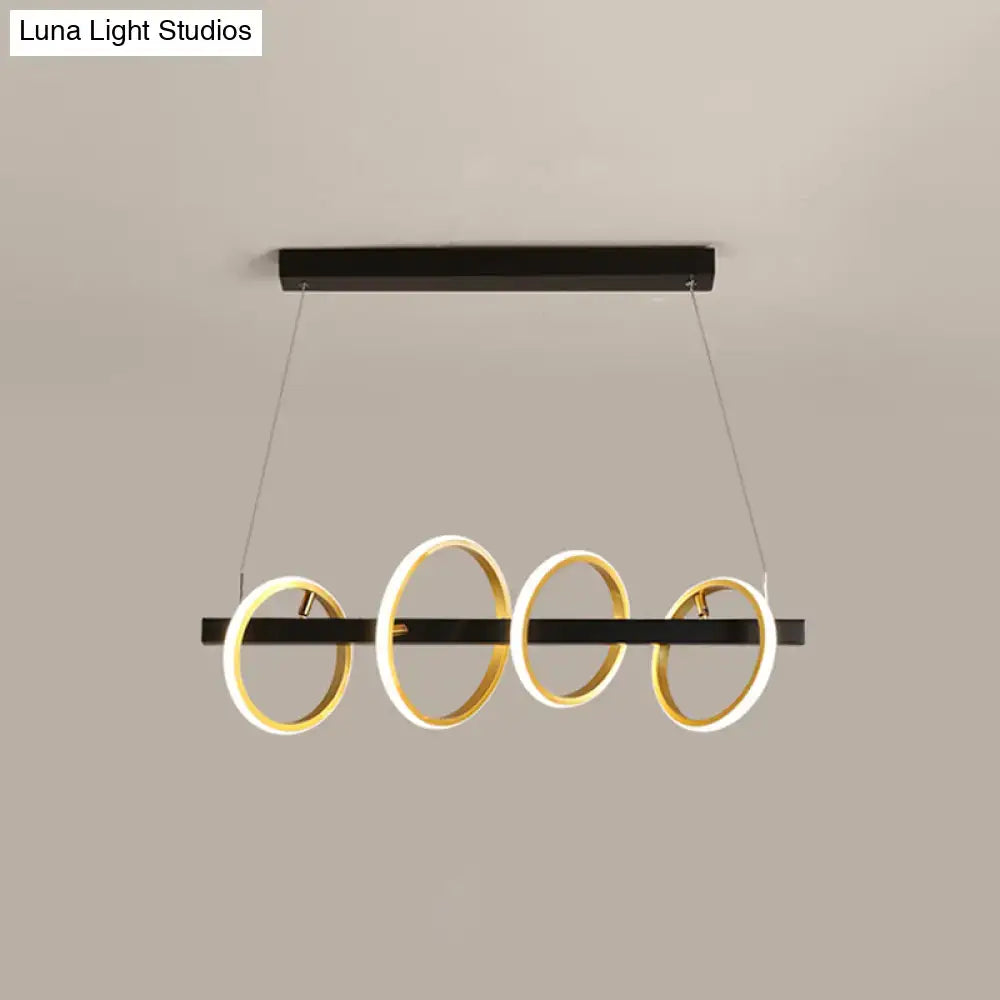 Gold Circle Pendant Light