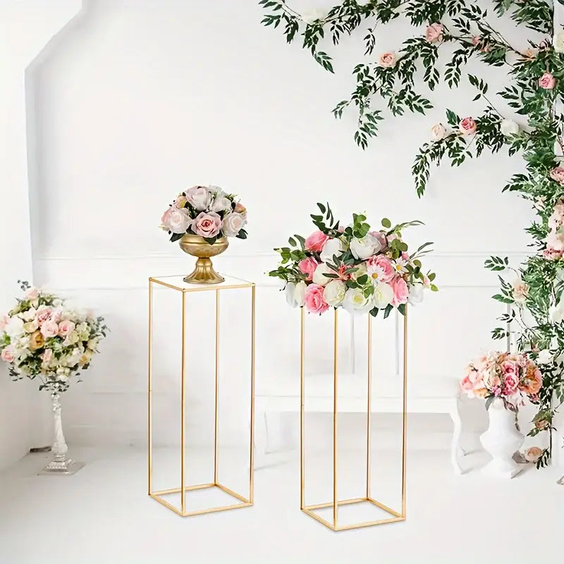 Gold Metal Flower Stand