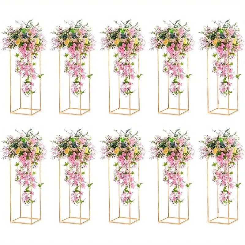 Gold Metal Flower Stand