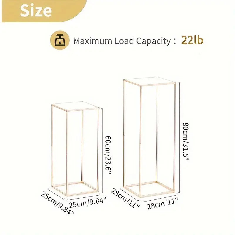 Gold Metal Flower Stand