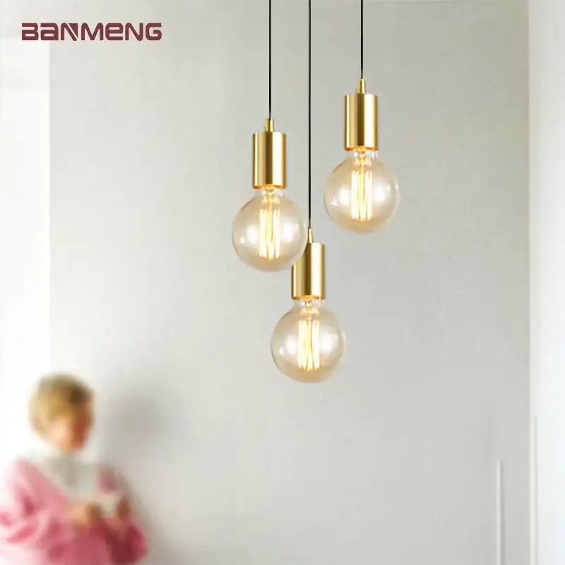 Gold Modern Glass Pendant