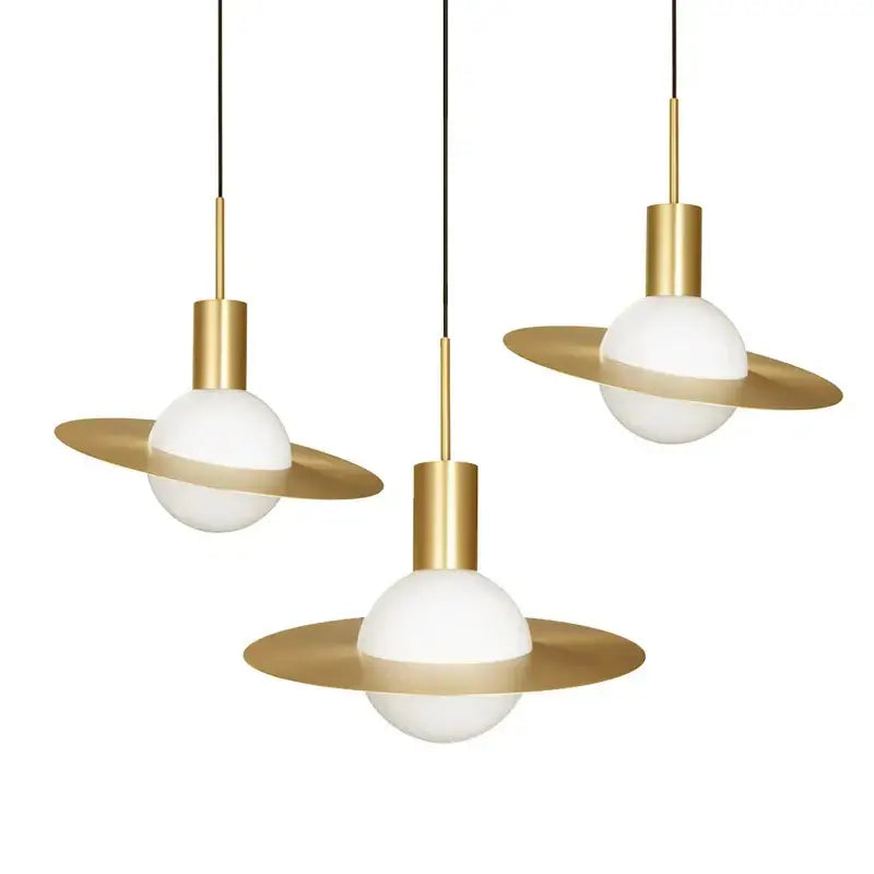 Gold Modern Glass Pendant