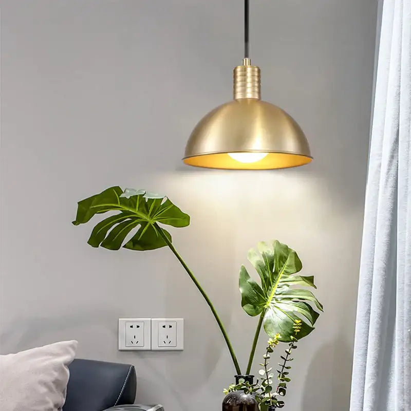 Gold Modern Glass Pendant