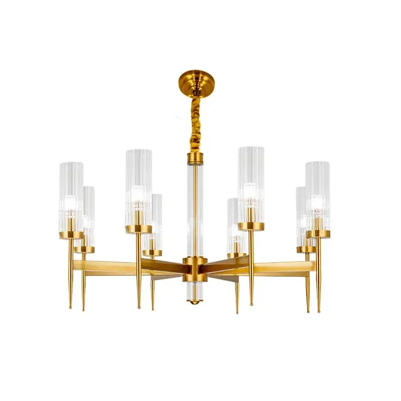 Gold Nordic Glass Chandelier