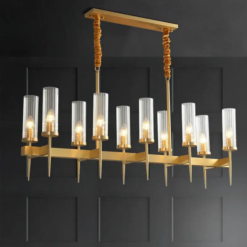Gold Nordic Glass Chandelier