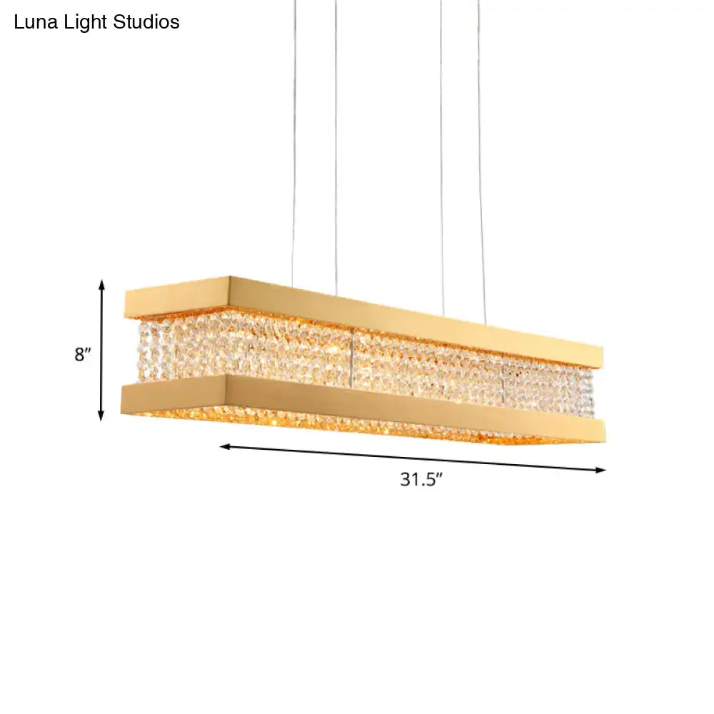 Gold Crystal Ceiling Lamp