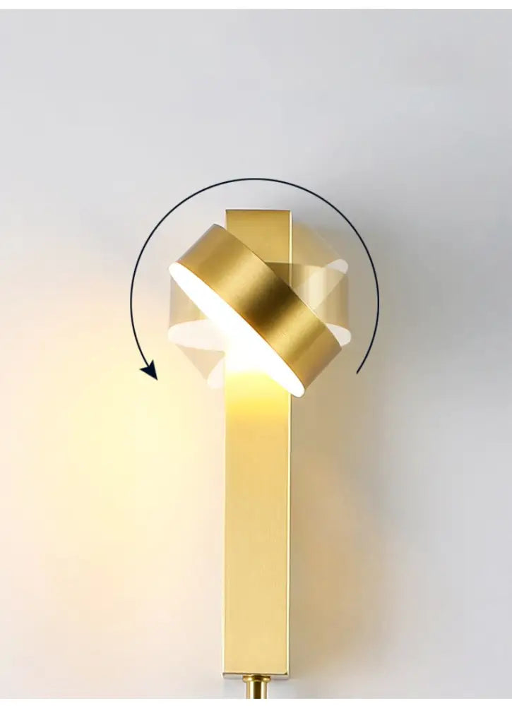 Black Brass Dimmer Wall Sconce