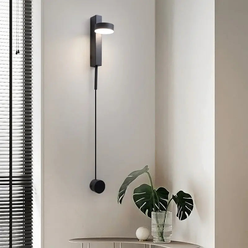 Black Brass Dimmer Wall Sconce