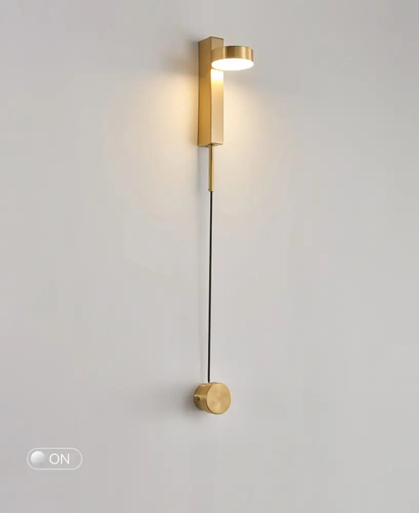 Black Brass Dimmer Wall Sconce