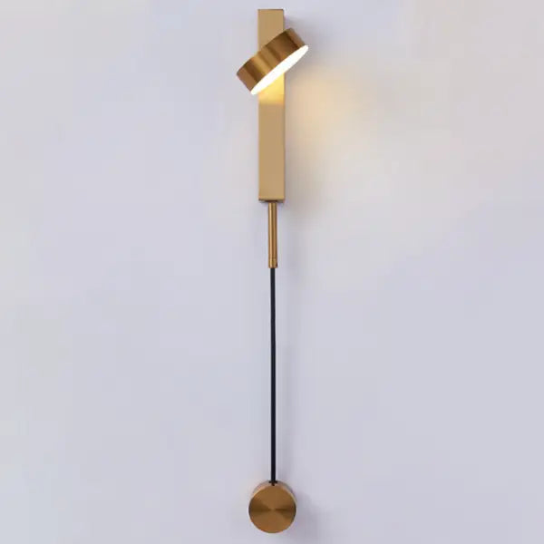 Black Brass Dimmer Wall Sconce