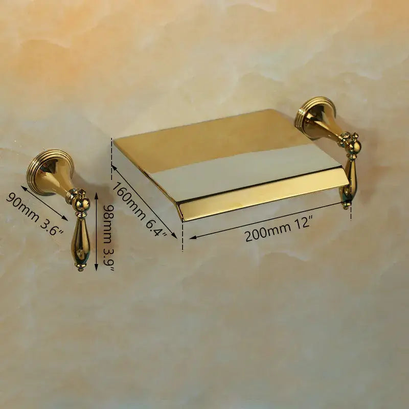 Gold Ornate Tray Holder