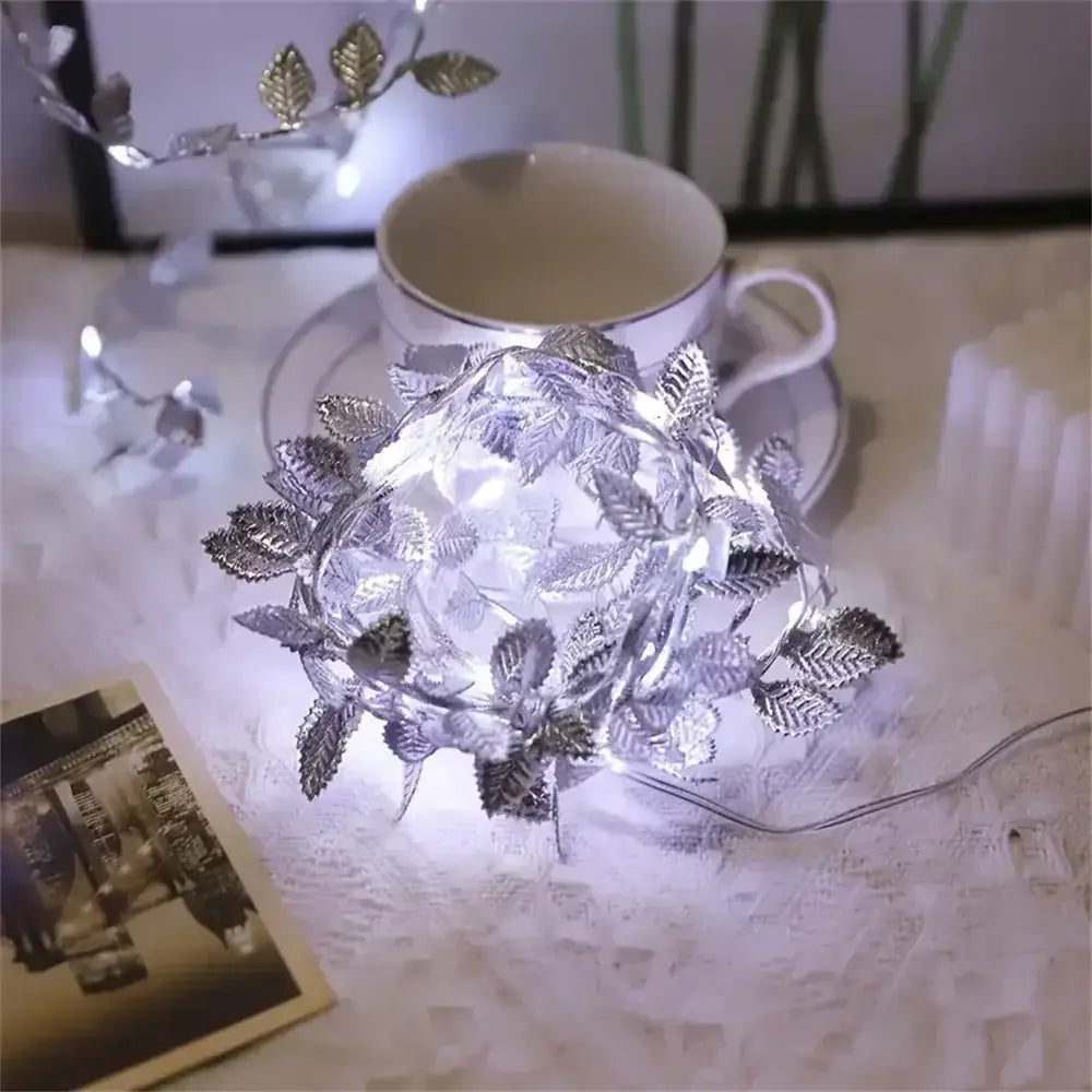 Gold Leaf Fairy Lights