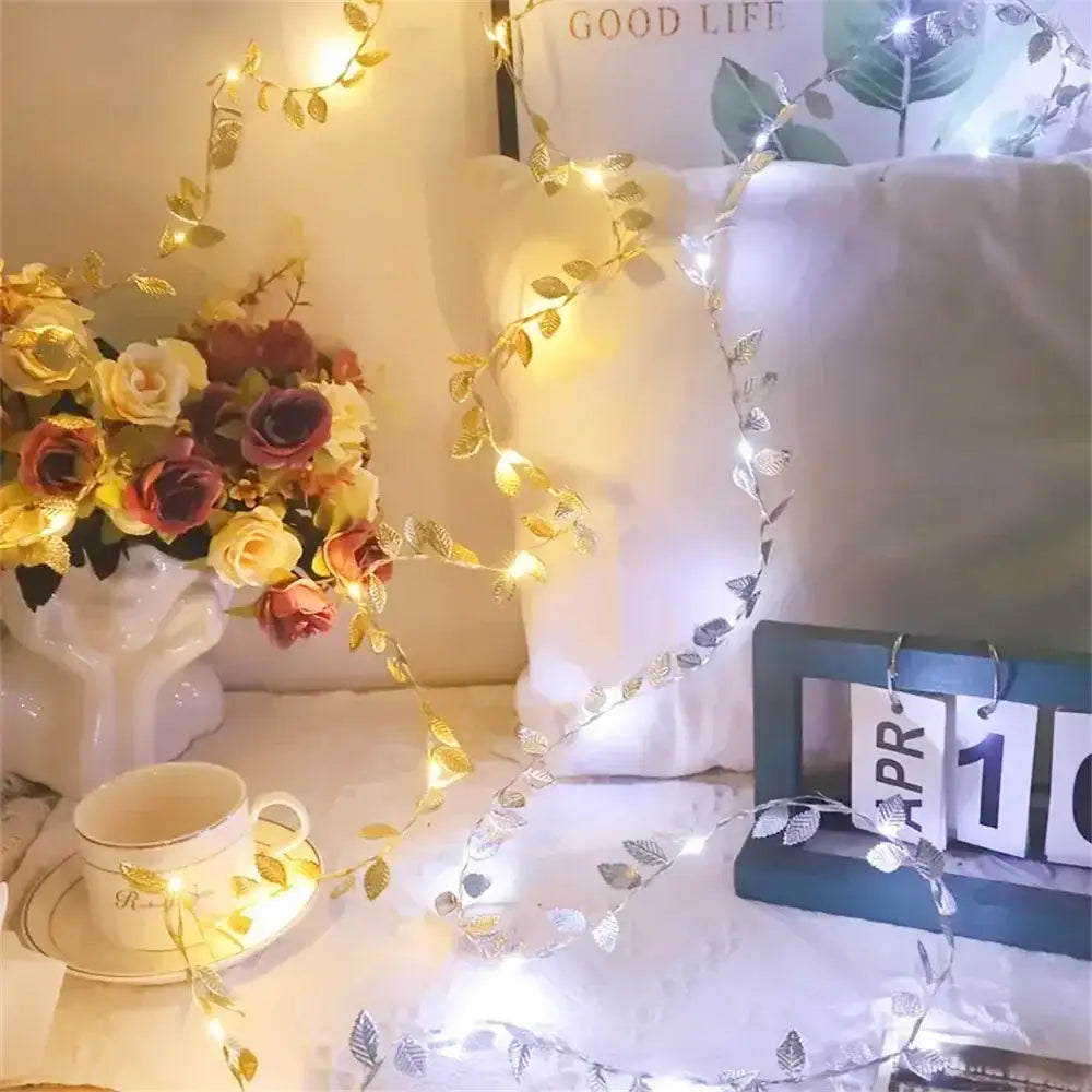 Gold Leaf Fairy Lights