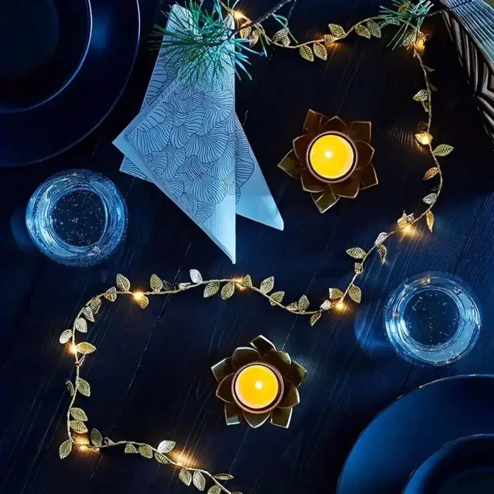 Gold Leaf Fairy Lights