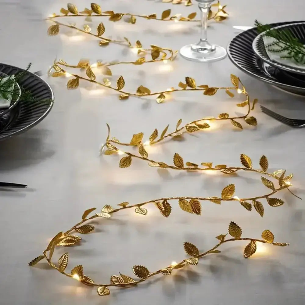 Gold Leaf Fairy Lights