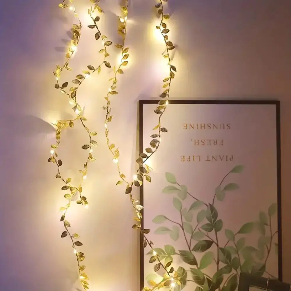 Gold Leaf Fairy Lights