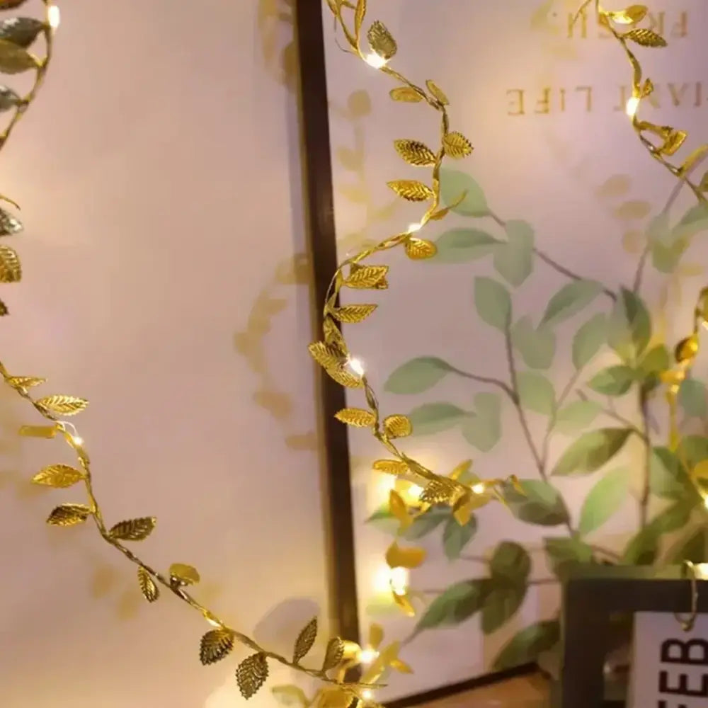 Gold Leaf Fairy Lights