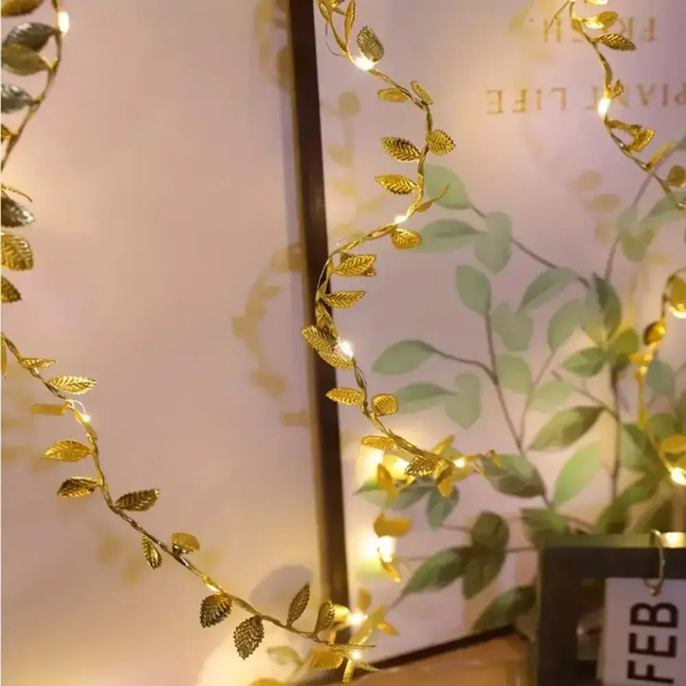 Gold Leaf Fairy Lights