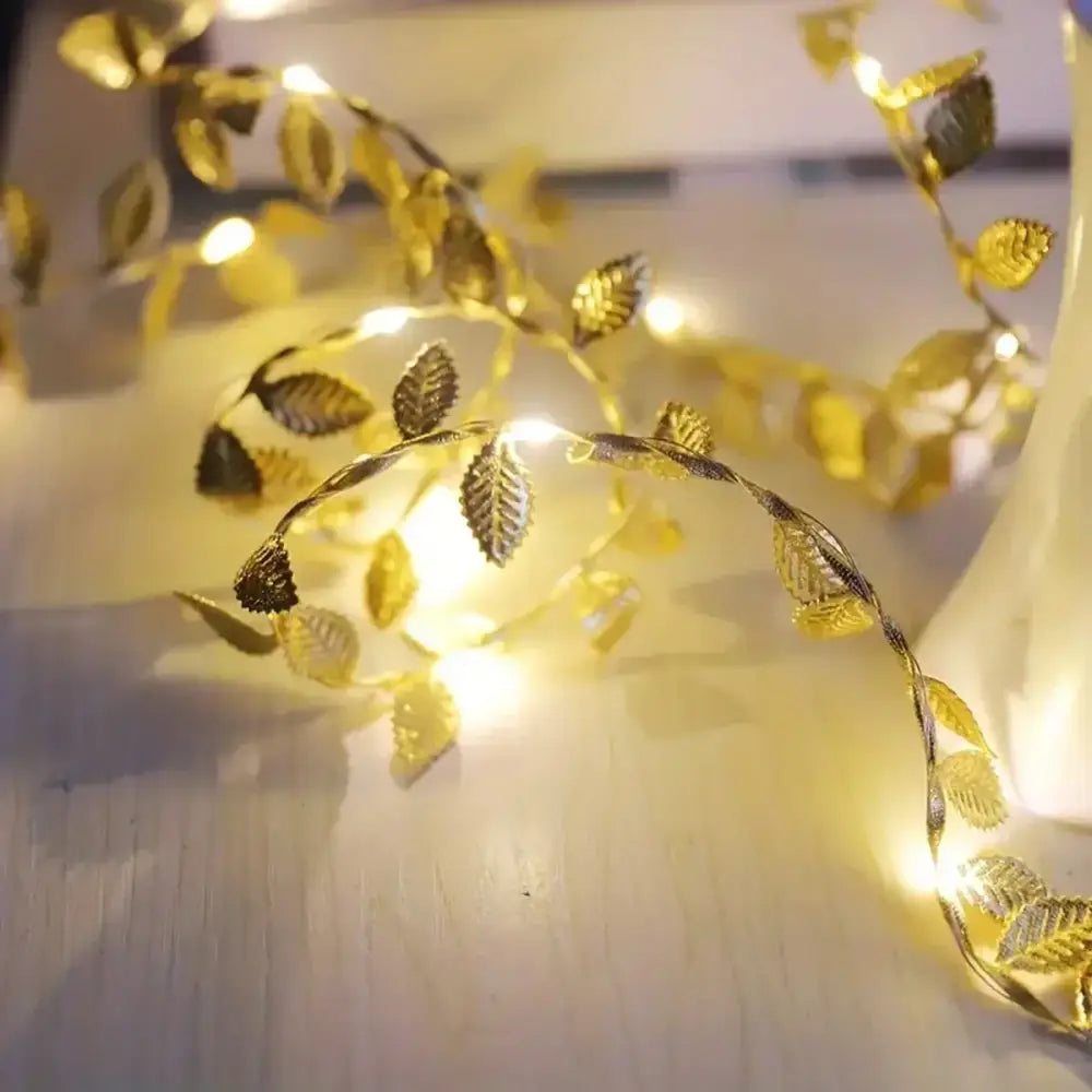Gold Leaf Fairy Lights