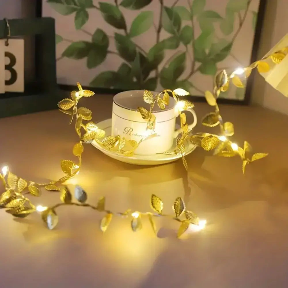 Gold Leaf Fairy Lights