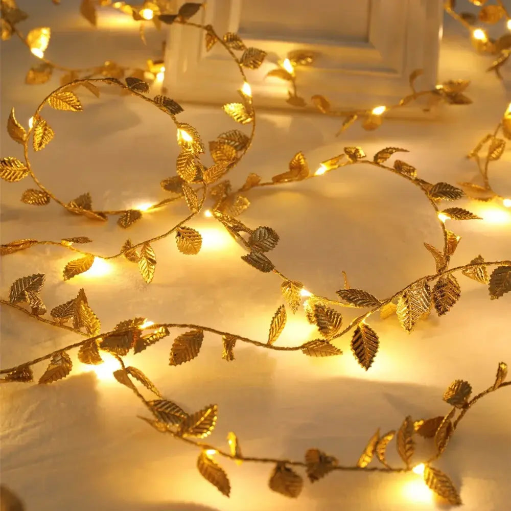 Gold Leaf Fairy Lights