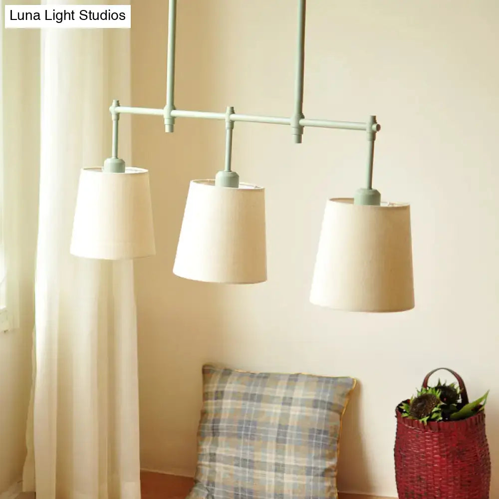Beige Gray Ceiling Light
