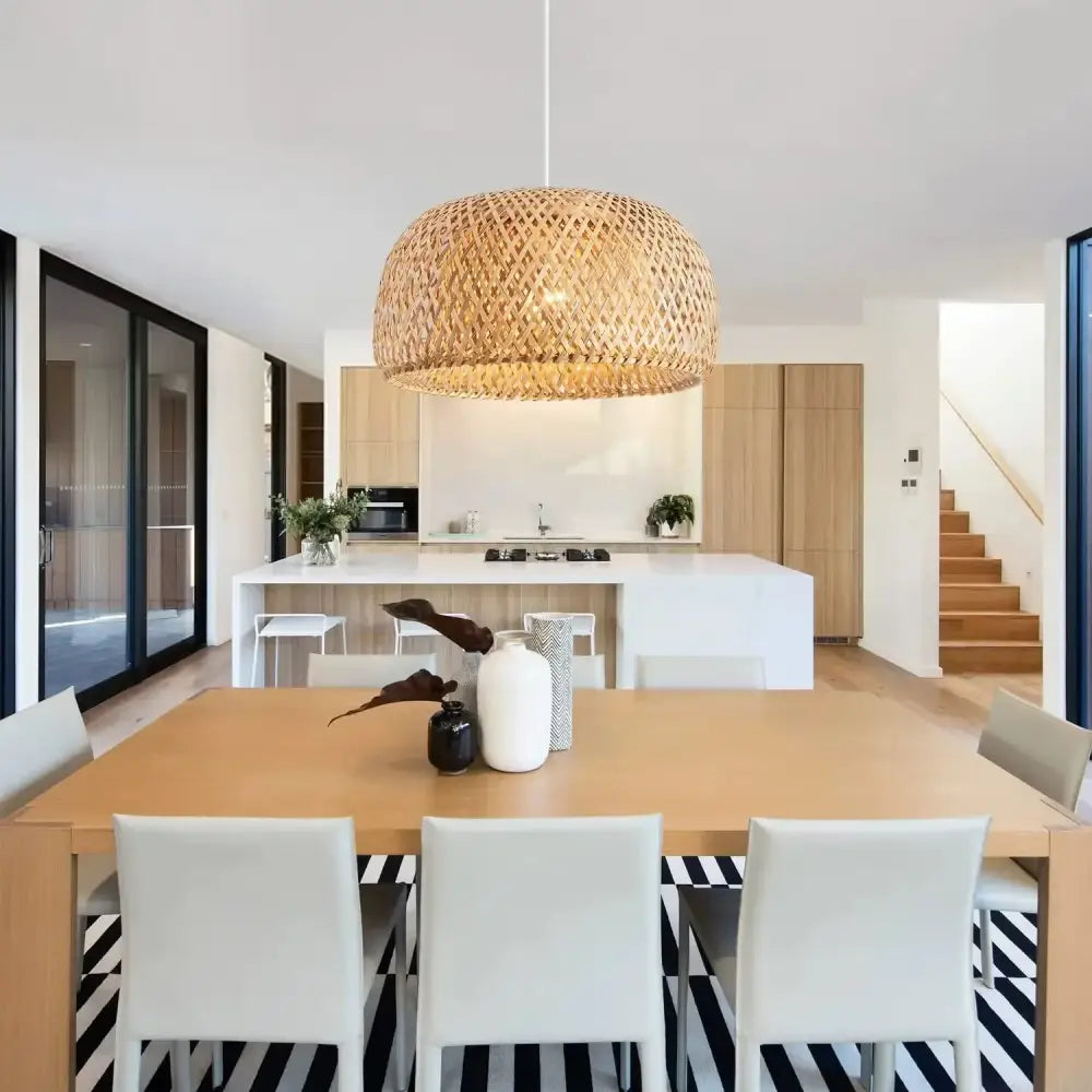 Golden Bamboo Pendant Light
