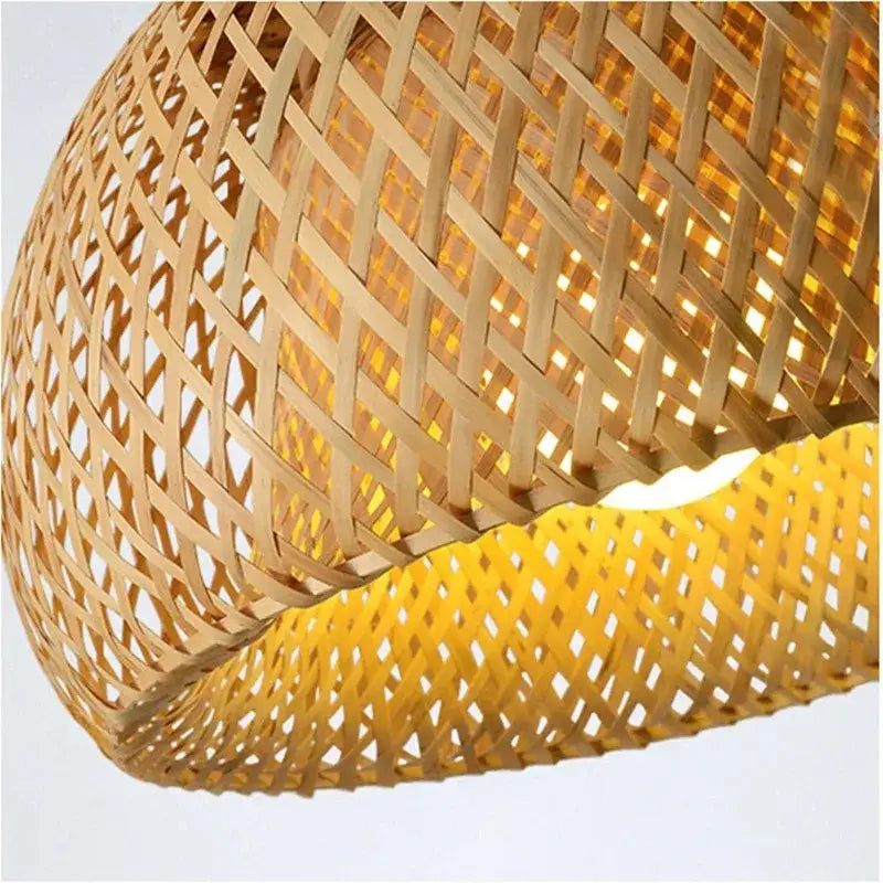 Golden Bamboo Pendant Light