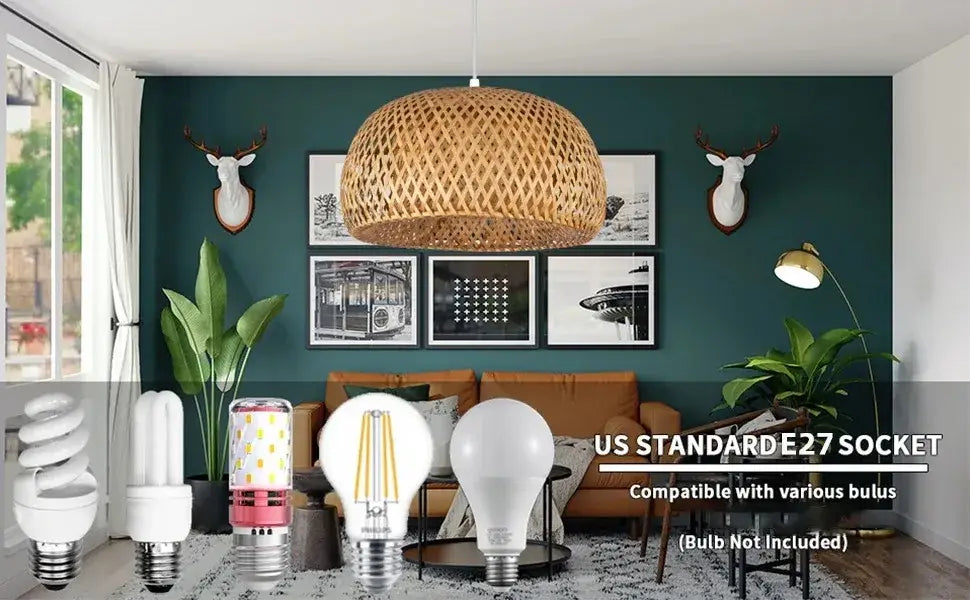 Golden Bamboo Pendant Light