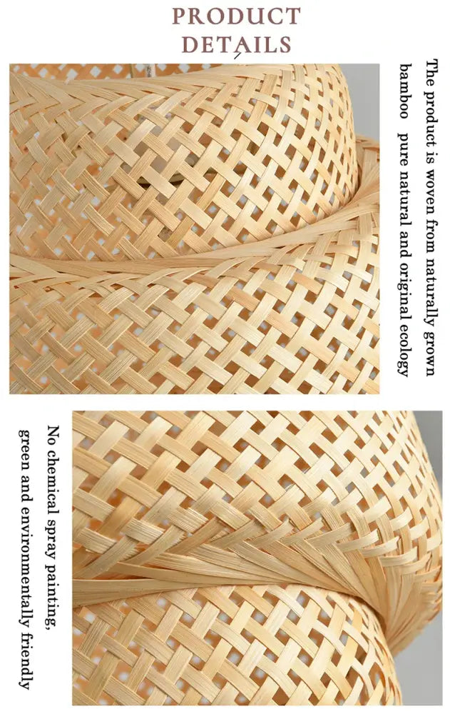 Bamboo Lantern Pendant Light