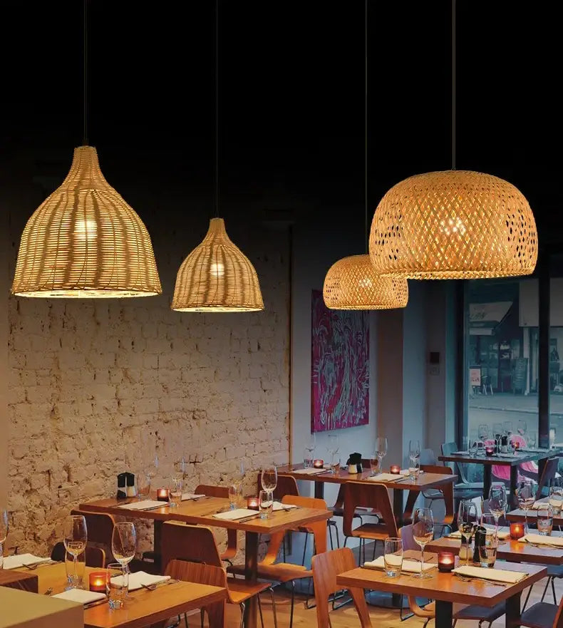 Bamboo Lantern Pendant Light