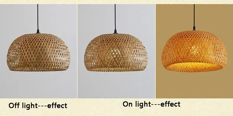 Bamboo Lantern Pendant Light
