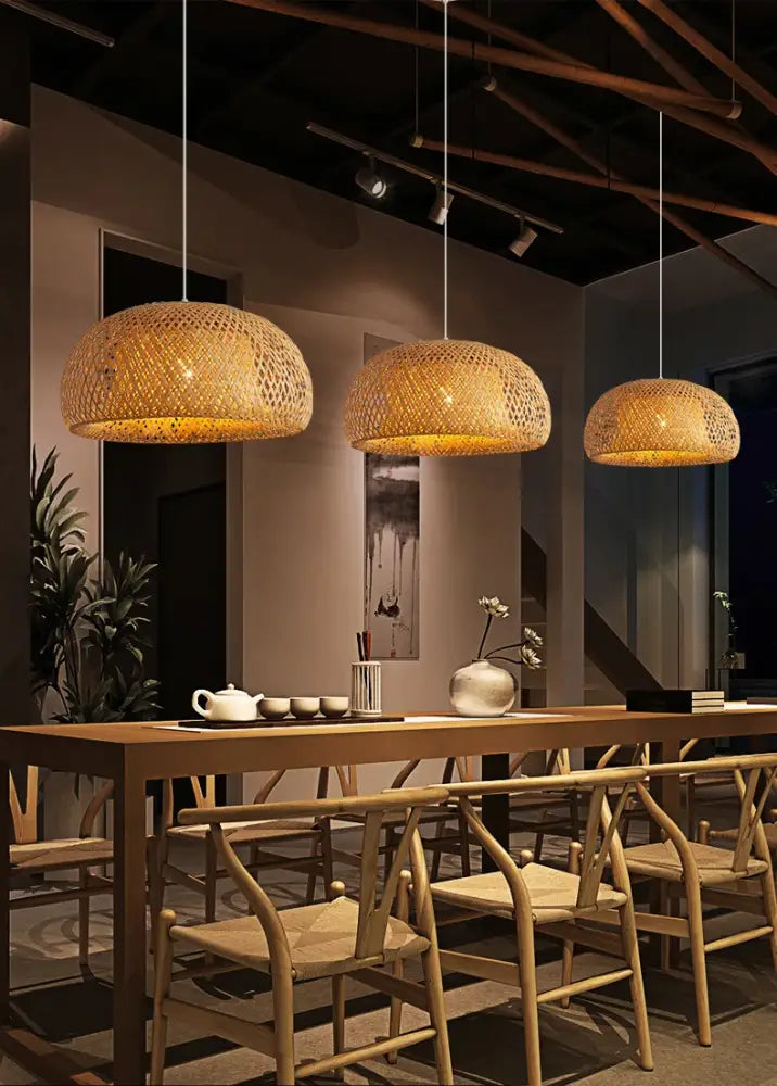 Bamboo Lantern Pendant Light