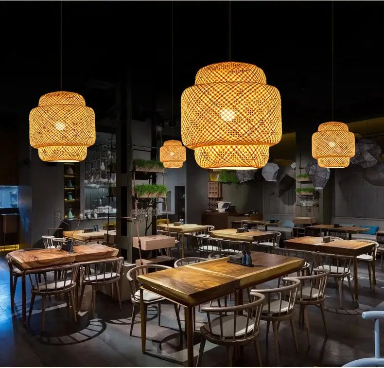 Bamboo Lantern Pendant Light