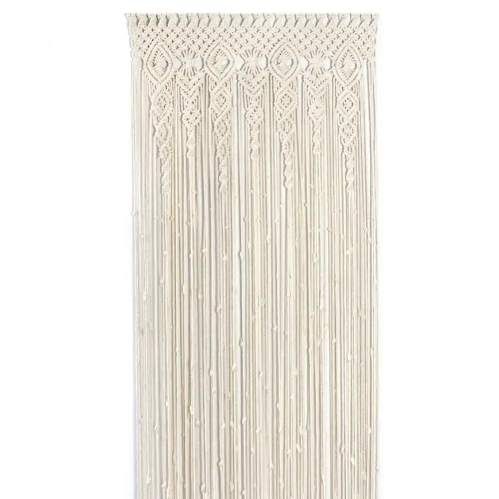Cream Macrame Door Curtain