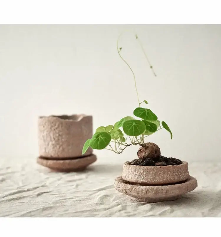 Terracotta Ceramic Vase Set