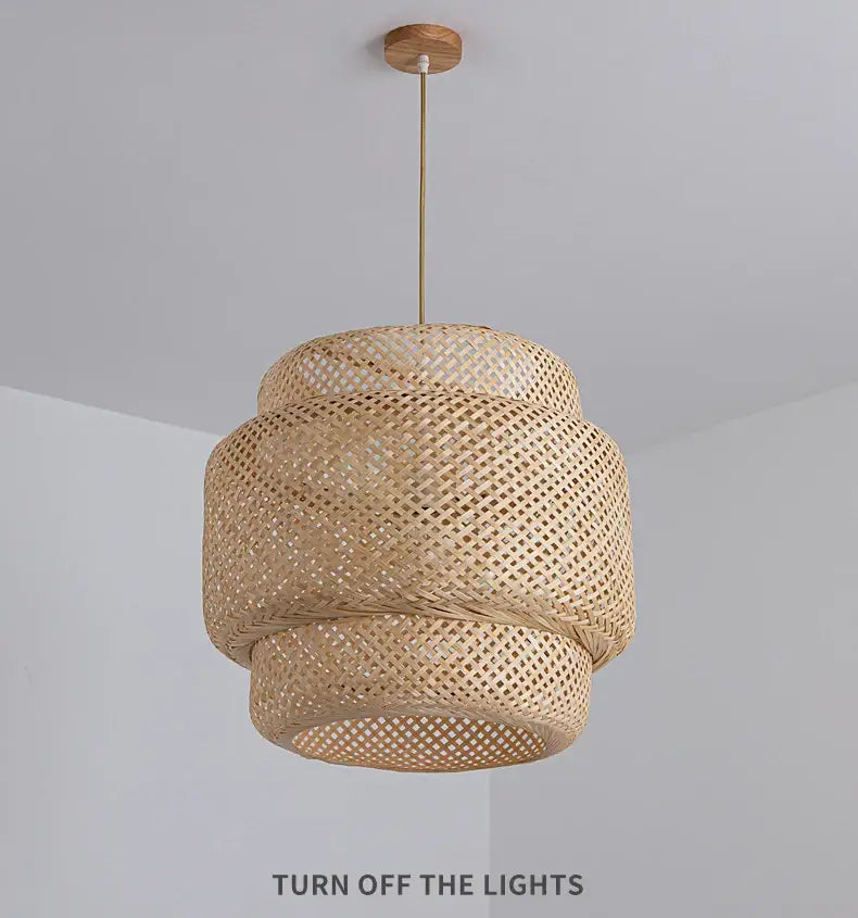 Bamboo Tiered Pendant Lamp