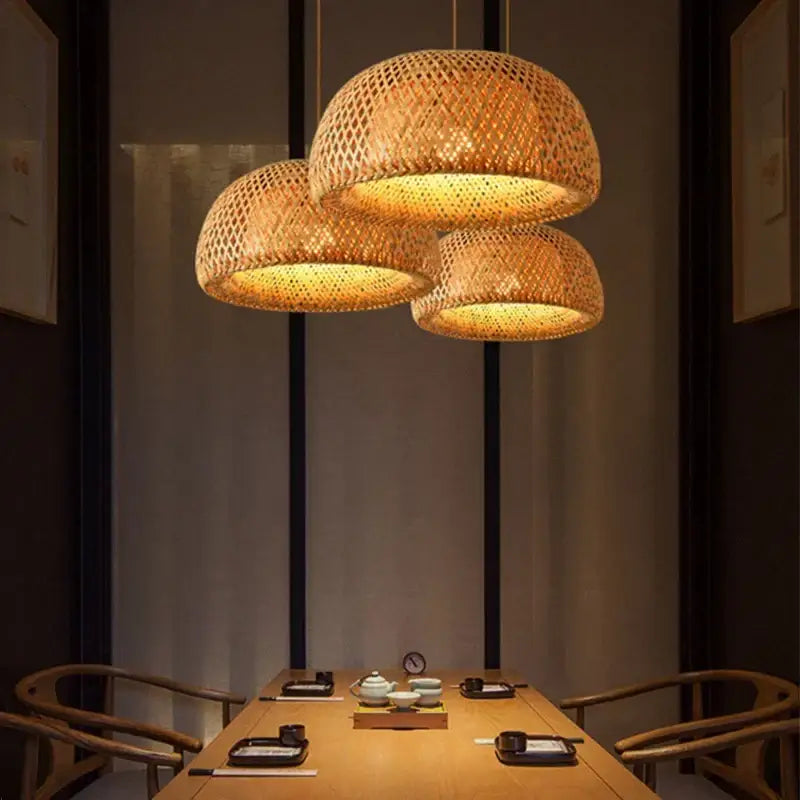 Bamboo Tiered Pendant Lamp