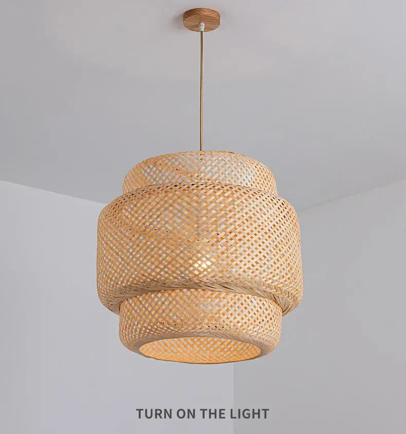 Bamboo Tiered Pendant Lamp