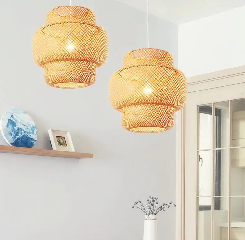Bamboo Tiered Pendant Lamp