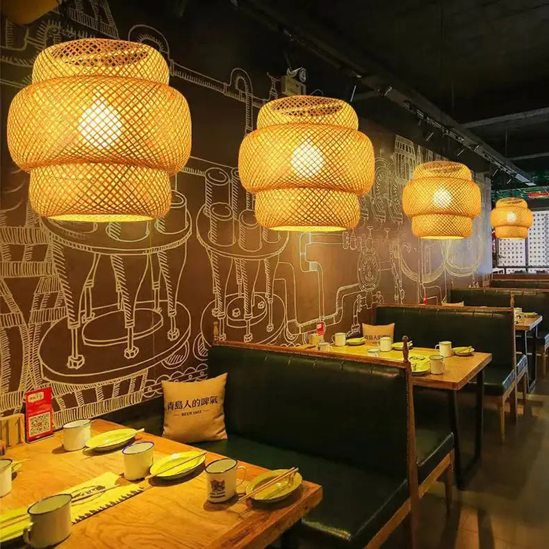 Bamboo Tiered Pendant Lamp