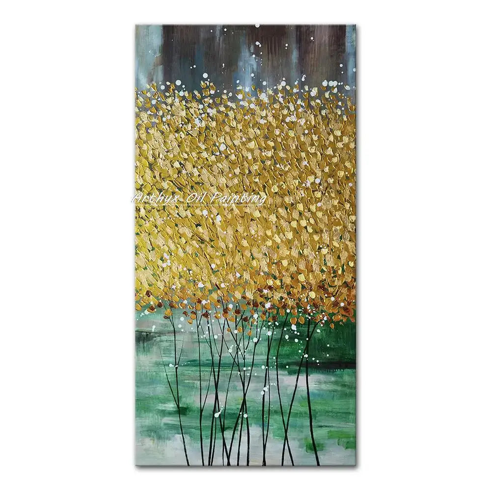 Autumn City Oil Painting