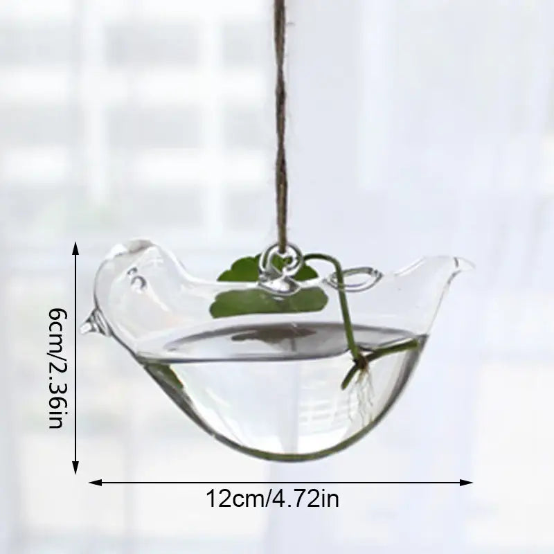 Clear Glass Angel Vase