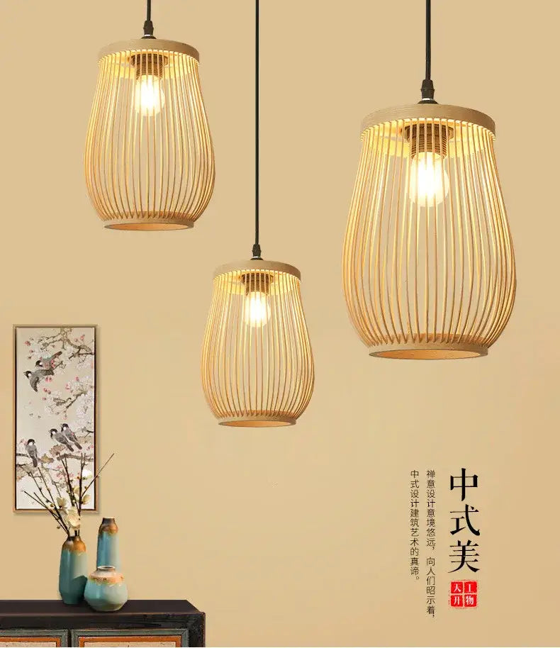 Rattan Wicker Pendant Light