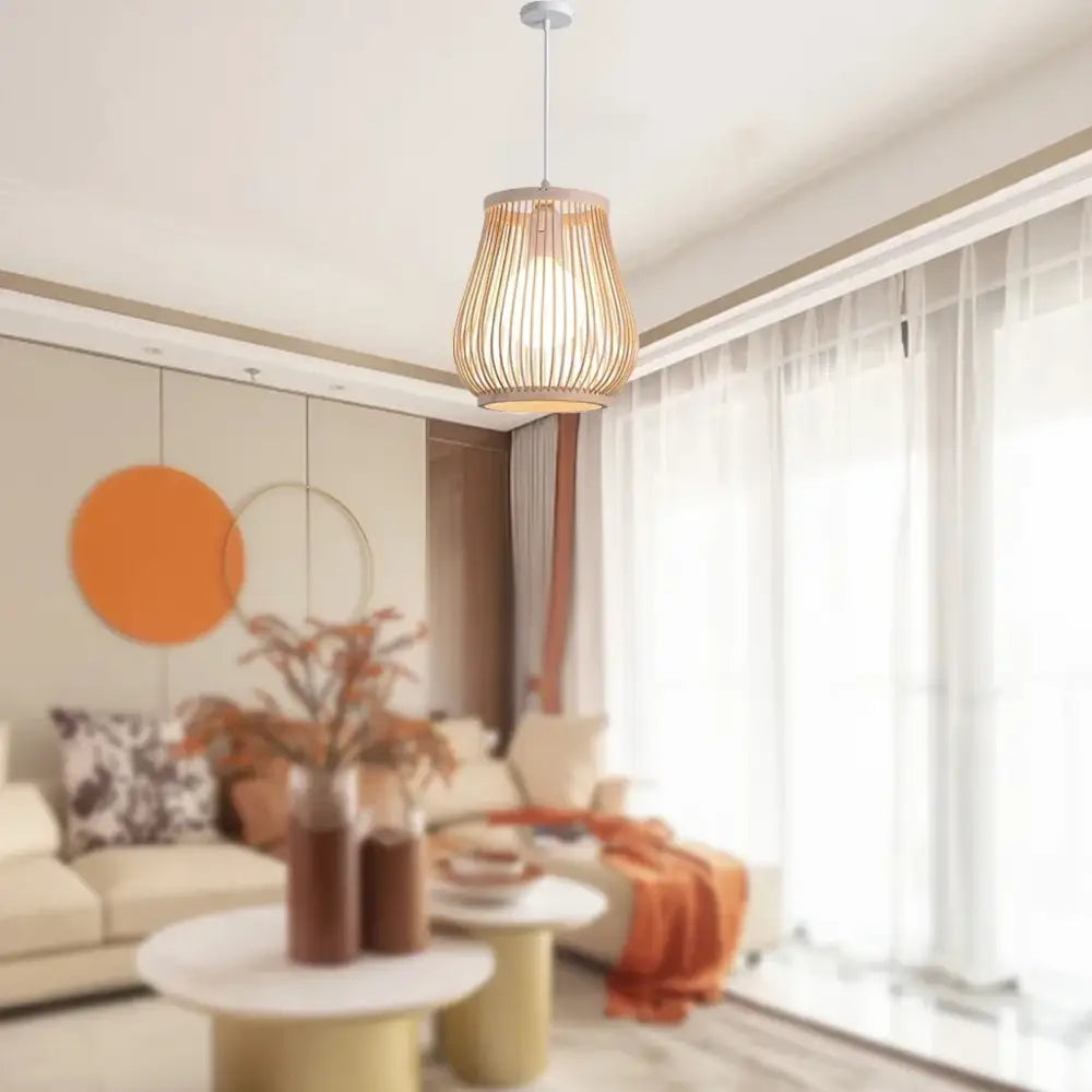 Rattan Wicker Pendant Light