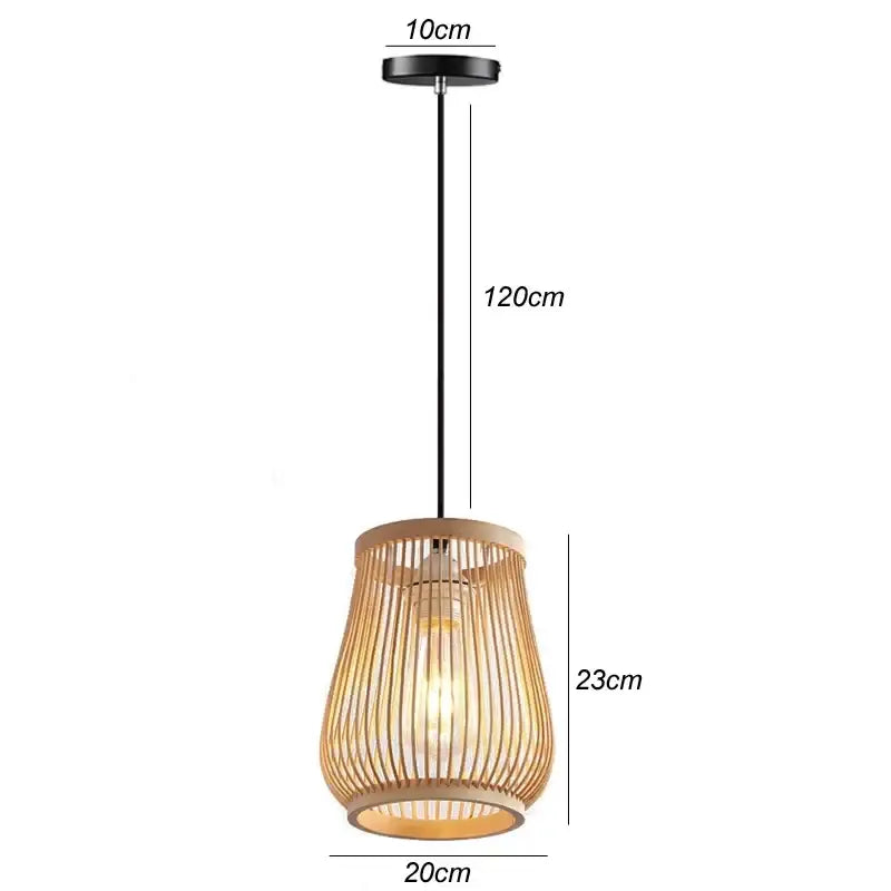 Rattan Wicker Pendant Light